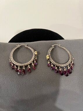 Barbara Bixby Sterling & 18k Gemstone Briolette Earrings
